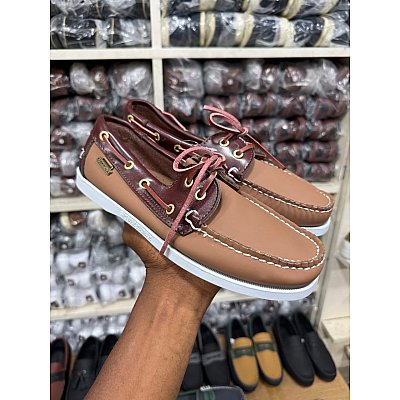 Chaussure Bateau Tricolore/ baladeuse homme de style Sebago/ mocassin