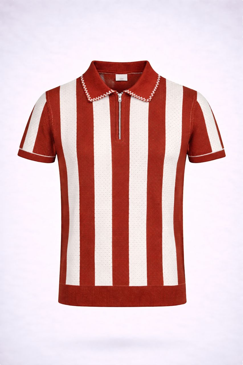 Le Riviera – Polo en Maille Verticale