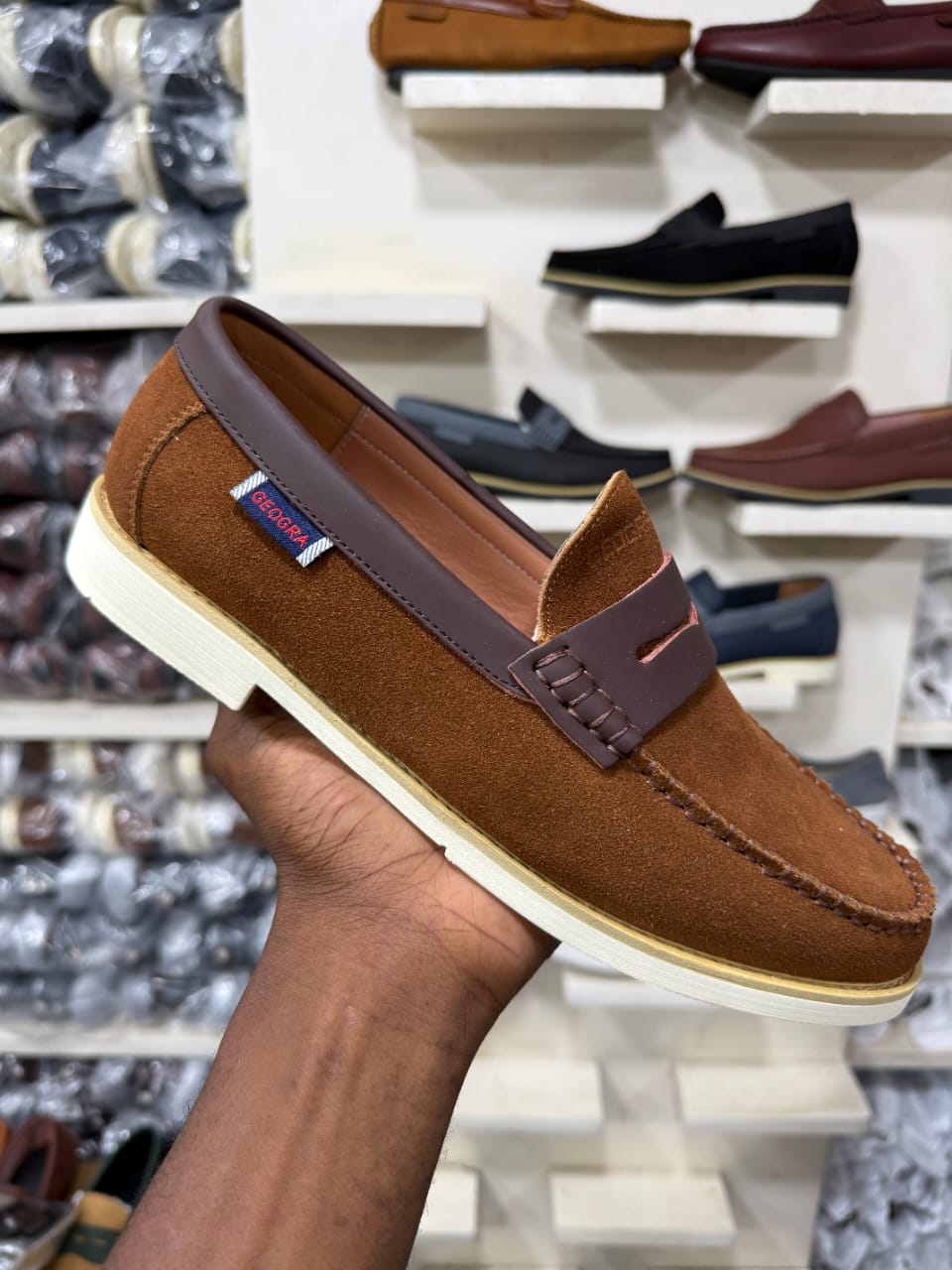Mocassin gentleman en Daim